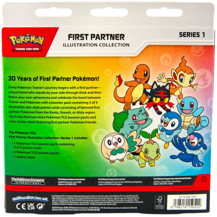 Pokemon TCG - First Partner Illustration Collection - Series 1 (Inglés)