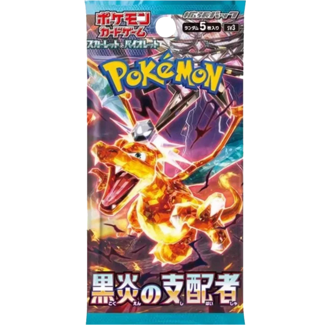 Pokemon TCG - Scarlet & Violet - Ruler of the Black Flame (SV3) - Booster Pack (Japonés)