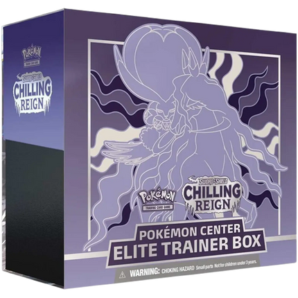 Pokemon TCG - Sword & Shield - Chilling Reign - Pokemon Center Elite Trainer Box (Shadow Rider Calyrex) (Inglés)