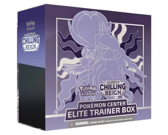 Pokemon TCG - Sword & Shield - Chilling Reign - Pokemon Center Elite Trainer Box (Shadow Rider Calyrex) (Inglés)