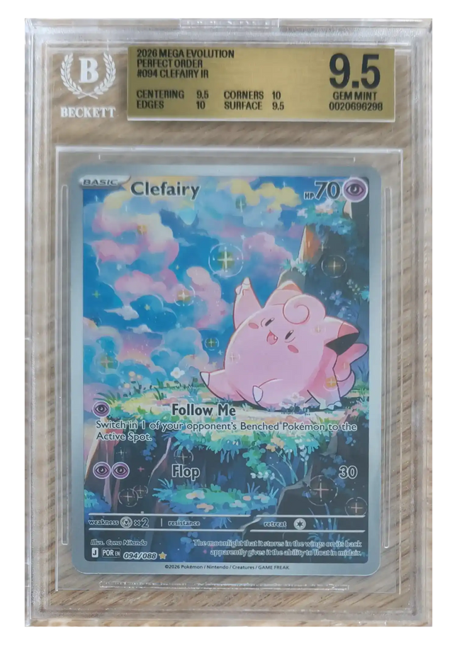 Pokemon TCG - Clefairy IR 094/088 - Perfect Order (ME3) - BGS 9.5 Gem Mint (Inglés)