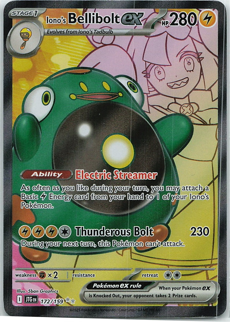 Iono's Bellibolt ex (Journey Together) 172/159 [Near Mint]