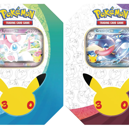 Pokemon TCG - 30th Celebration - ex Tin - Assorted (Inglés)